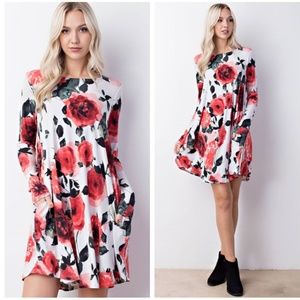 Floral Long Sleeve Dress